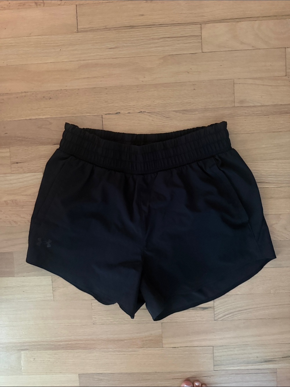 Under Armour Black Women's Elastic-Waist Athletic Shorts